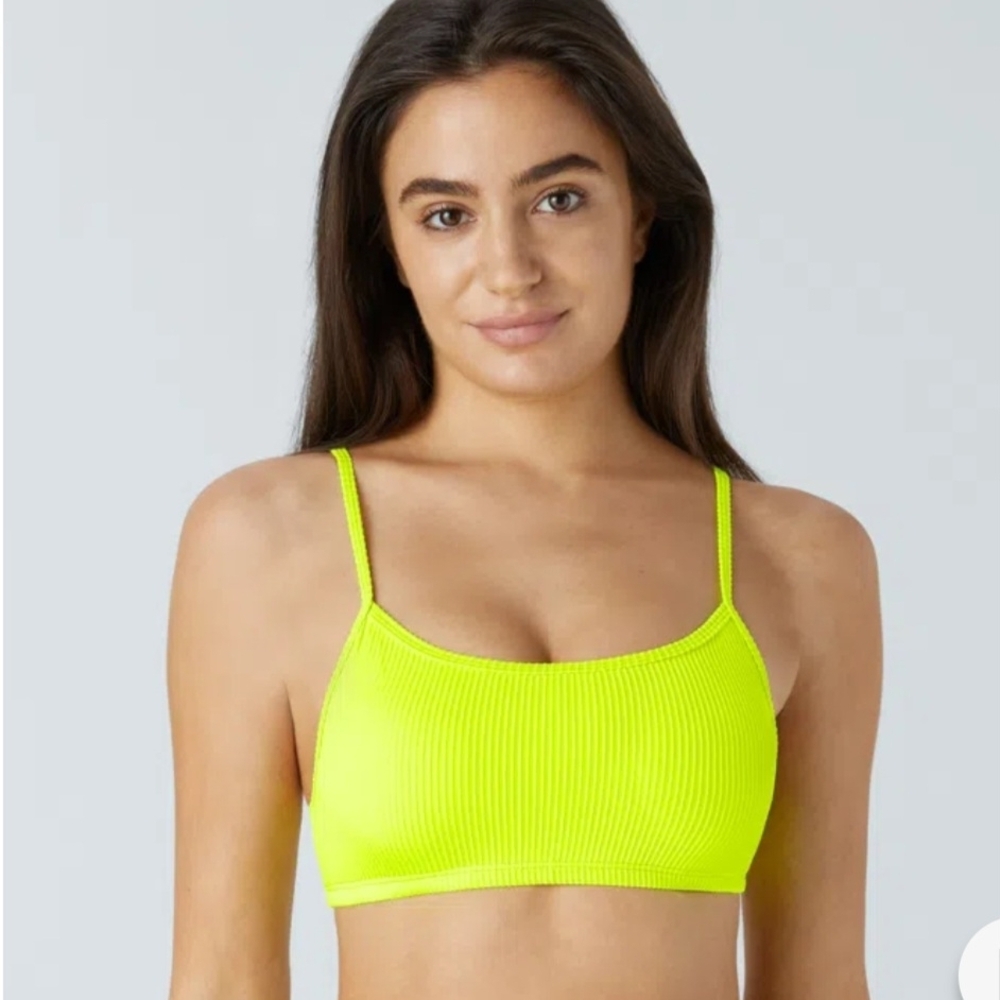 Ribbed Bikini Top Swimsuit-